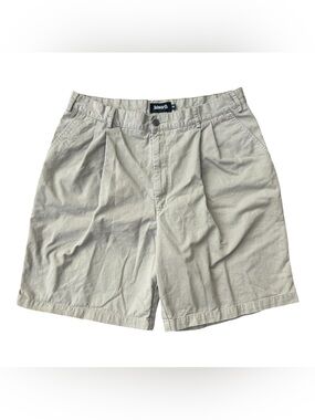 Ashworth Men's Vintage Pleated Golf Shorts Beige Tan Cotton Size 36